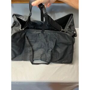 Thirty-One Extra Large Foldable Travel Duffel Bag Shoulder Strap Carry-On‎ Black